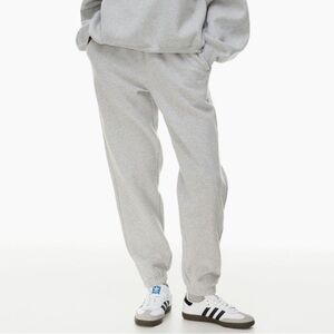 ARITZIA Tna Sweatfleece Cozy Boyfriend Fit Gray Sweatpants Joggers